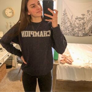 Navy Blue Champion Crewneck